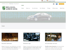 Tablet Screenshot of belgianlimousine.com